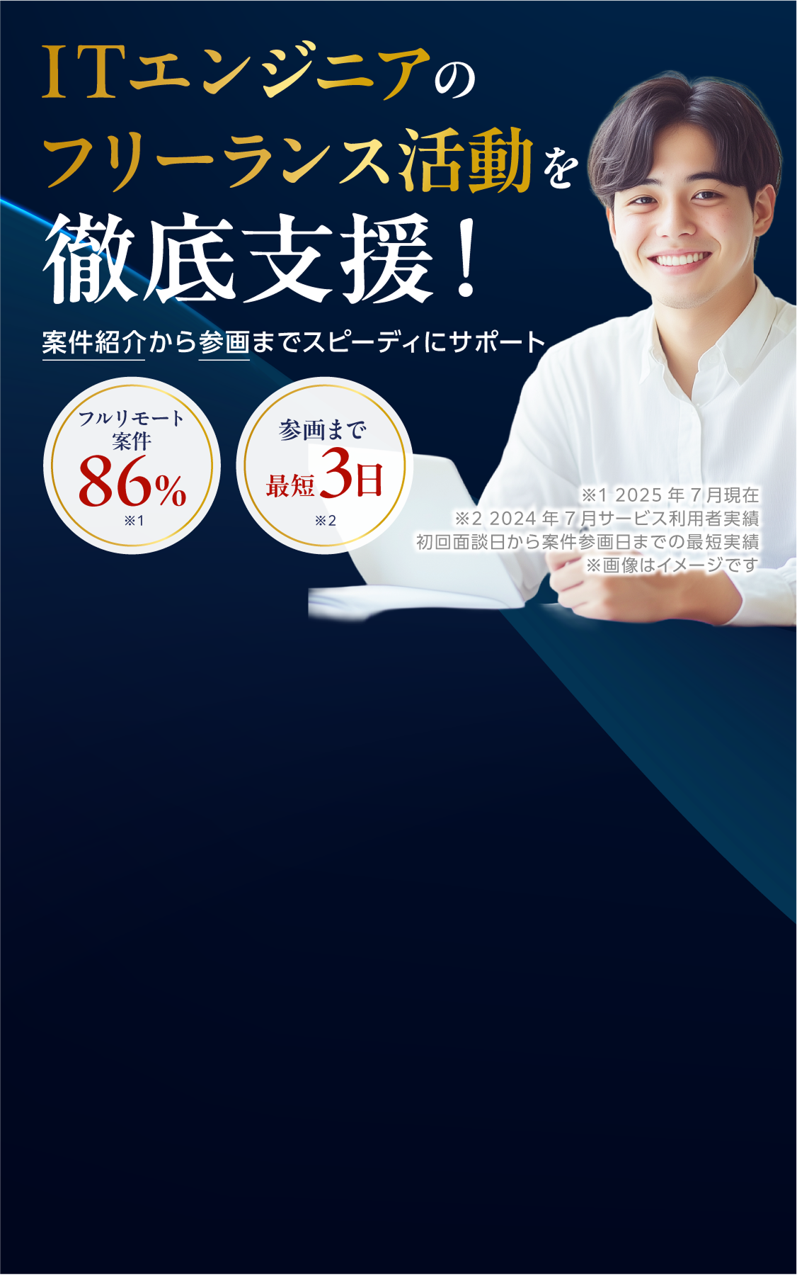 フリーランスエンジニアに柔軟な働き方を